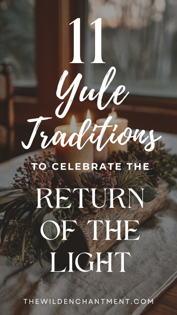 yule-traditions-celebration2 Yule traditions with candles and greenery to celebrate the return of the light by TheWildEnchantment.com