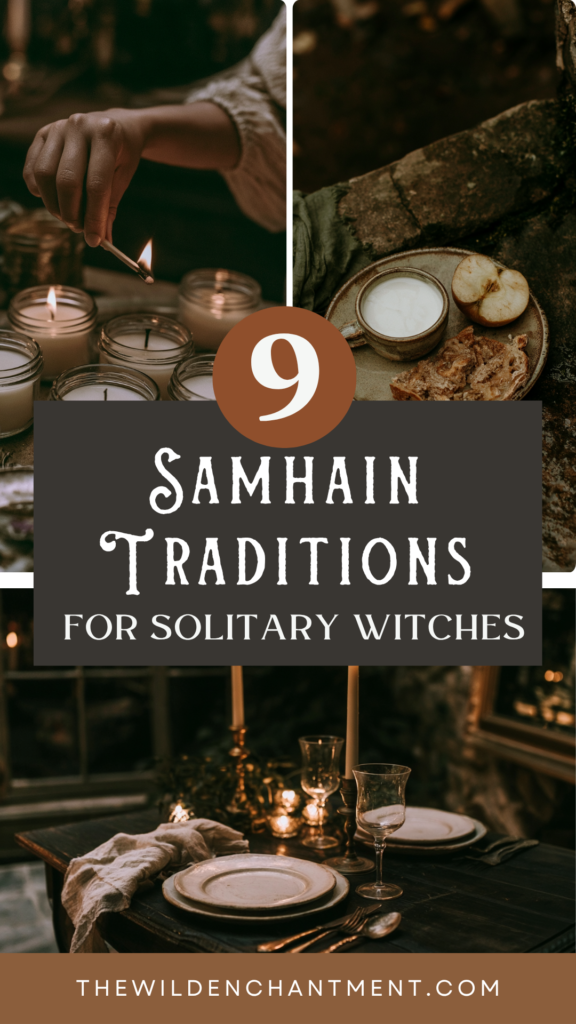 9 Samhain traditions for solitary witches—candles, altar meal, autumn ritual ideas | The Wild Enchantment